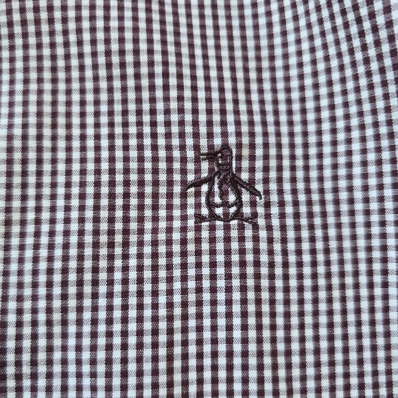 Original Penguin Classic Fit Long Sleeve Dress Shirt Size Medium - Picture 4 of 11